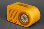 Warm Yellow + Onyx Green FADA Model 1000 &rsquo;Bullet&rsquo; Catalin Radio